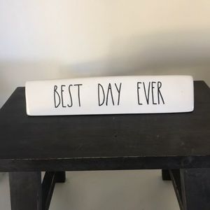 Rae Dunn Best Day Ever Desk Decor Sign Artisan Collection By Magenta